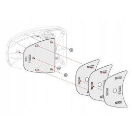 Set of door spacers Safe Door 17, white Fiamma, wa