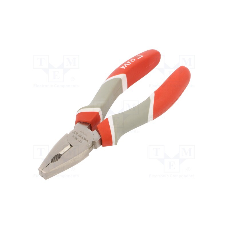 1 pcs x YATO - YT-2006 - Pliers, gripping surfaces are laterally grooved,universal