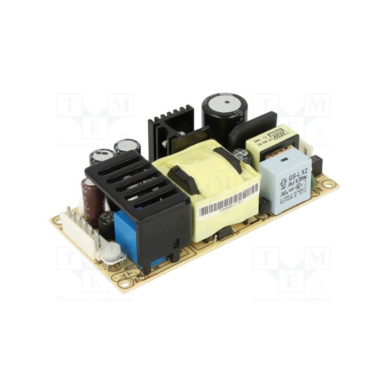 1 pcs x MEAN WELL - PSC-60A - Power supply: buffer, open, 59.34W, 127÷370VDC, 90÷264VAC, OUT: 2