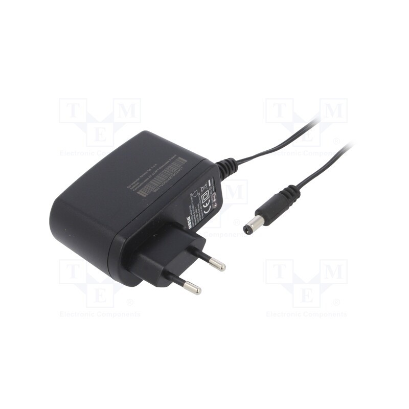1 pcs x MOSO - MSA-C1200CS12.0-18F-DE-2155-CN - Power supply: switched-mode, plug, 12VDC, 1.25A, 15W, Plug: EU