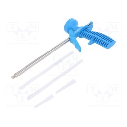 1 pcs x MEGA - 18012 - Foam mounting gun, Enclos.mat: plastic