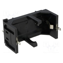 1 pcs x BULGIN - BX0036 - Holder, C,R14, Batt.no: 1, soldering lugs, black, UL94V-0, -30÷70°C