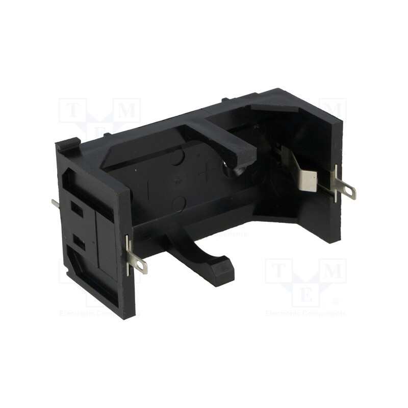 1 pcs x BULGIN - BX0036 - Holder, C,R14, Batt.no: 1, soldering lugs, black, UL94V-0, -30÷70°C