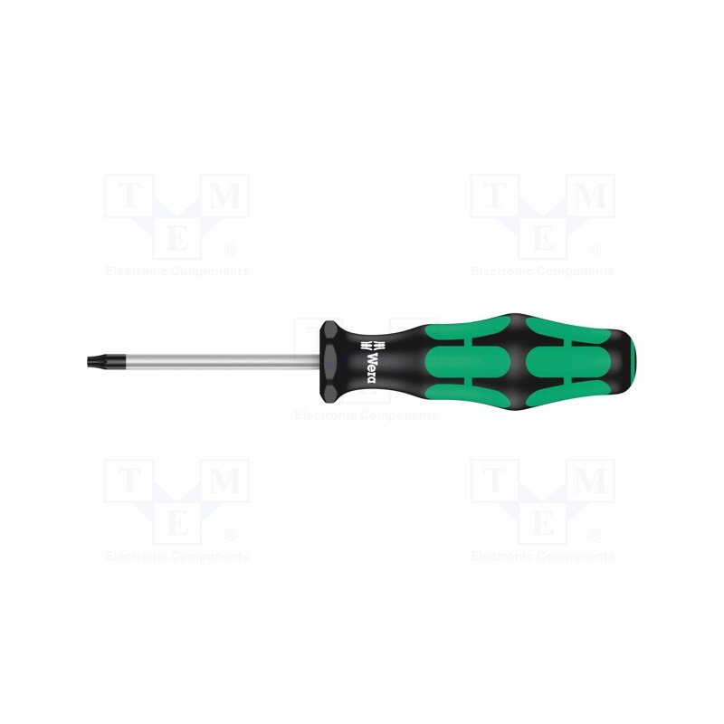 1 pcs x WERA - 5028004001 - Screwdriver, Torx®, TX09, Blade length: 60mm, Overall len: 141mm