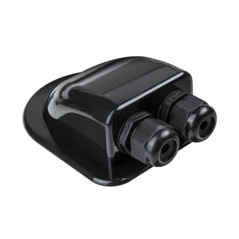 Roof grommet for a PV boat camper, black