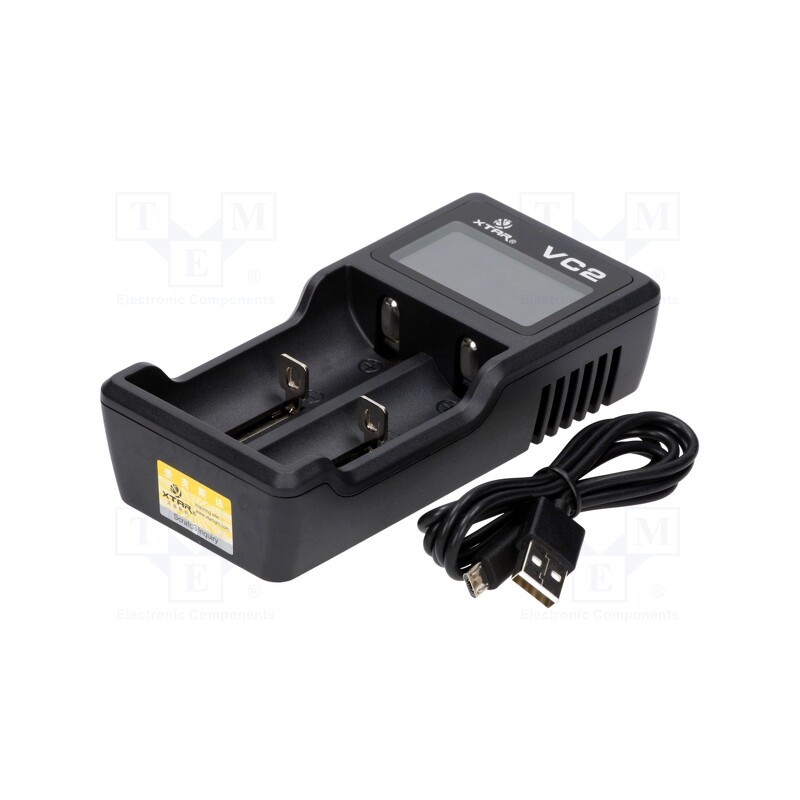 1 pcs x XTAR - VC2 - Charger: microprocessor-based, Li-Ion, 0.5A, Cells quantity: 2