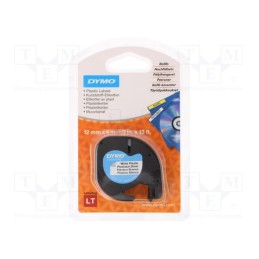 1 pcs x DYMO - S0721660 - Tape, 12mm, 4m, white, DYMO.LT100H, LetraTag