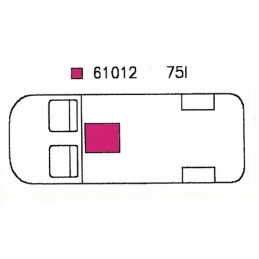 Clean and gray water tank VW T4 from 1990, 75l