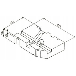 Clean and gray water tank VW T4 from 1990, 75l