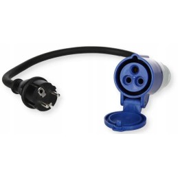 Straight CEE connection extension adapter 230v 0 4m
