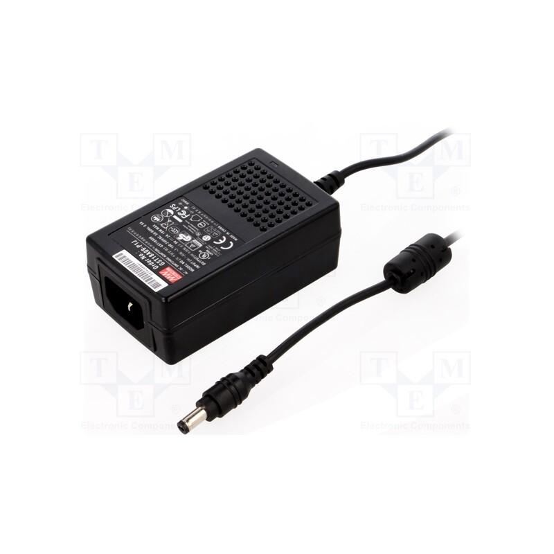 1 pcs x MEAN WELL - GST18A09-P1J - Power supply: switched-mode, 9VDC, 2A, Out: 5,5/2,1, 18W, 85÷264VAC