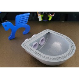 Silver roof cable entry for solar camper