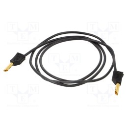 1 pcs x STu00c4UBLI - 28.0056-10021 - Test lead, 60VDC, 30VAC, 19A, banana plug 4mm,both sides, Len: 1m