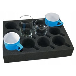 Securing glass stand for Haba trailers