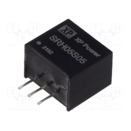 1 pcs x XP POWER - SRH05S05 - Converter: DC/DC, Uin: 9÷72V, Uout: 5VDC, Iout: 500mA, SIP3, 800kHz