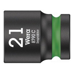 1 pcs x WERA - 5004578001 - Socket, 6-angles,socket spanner,impact, HEX 21mm, 1/2', 38mm