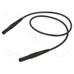 1 pcs x STu00c4UBLI - 66.9014-15021 - Test lead, 19A, banana plug 4mm x2, insulated, Urated: 1kV, black