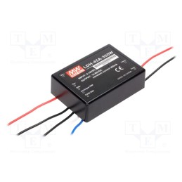 1 pcs x MEAN WELL - LDH-45A-350W - Converter: DC/DC, 30W, Uin: 9÷18V, Uout: 12÷86VDC, Iin: 2.8A, cables