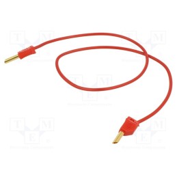 1 pcs x STu00c4UBLI - 28.0056-10022 - Test lead, 60VDC, 30VAC, 19A, banana plug 4mm,both sides, Len: 1m