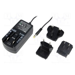 1 pcs x SUNNY - SYS1541-2412-EU/UK/US - Power supply: switched-mode, plug, 12VDC, 2A, 24W, Plug: EU, 0÷40°C