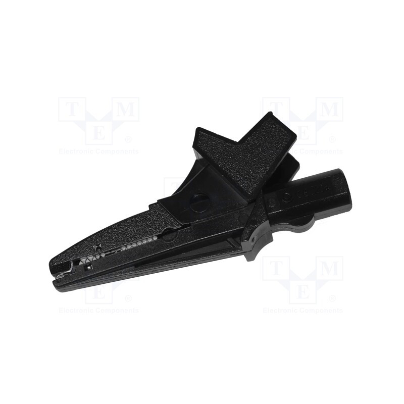 1 pcs x SONEL - K-01 - Crocodile clip, 20A, black, max.16mm, 1kV, Type: insulated