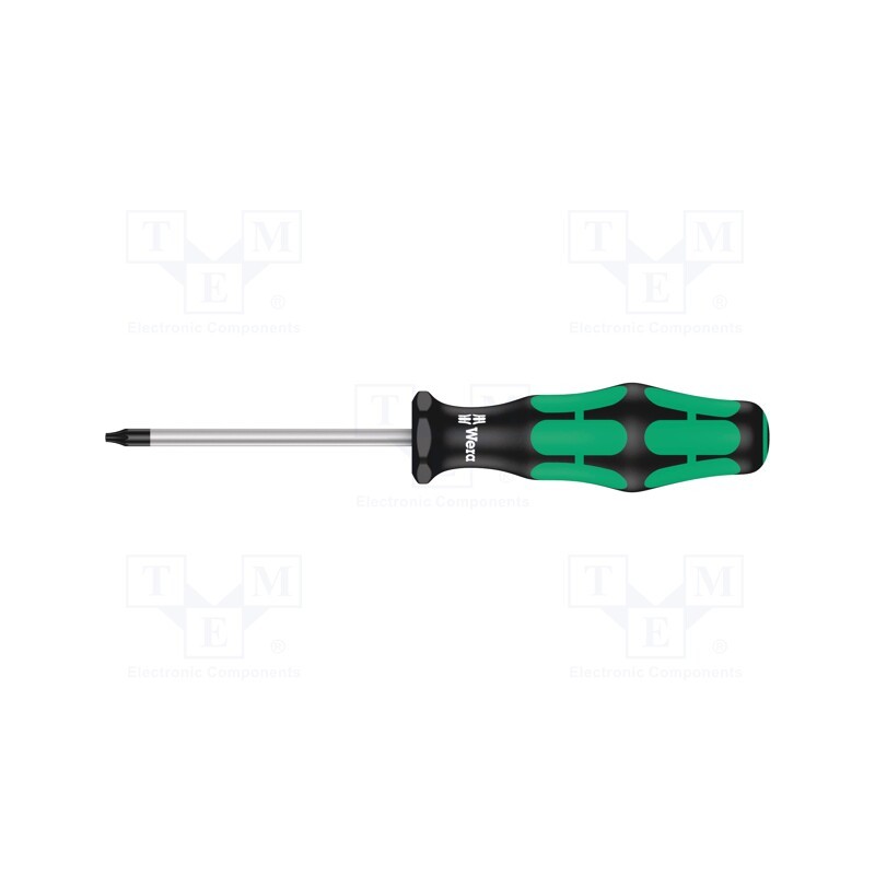 1 pcs x WERA - 5028001001 - Screwdriver, Torx®, TX06, Blade length: 60mm, Overall len: 130mm