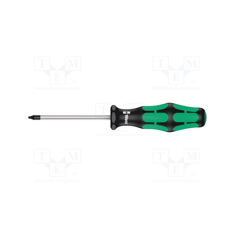 1 pcs x WERA - 5028000001 - Screwdriver, Torx®, TX05, Blade length: 60mm, Overall len: 130mm