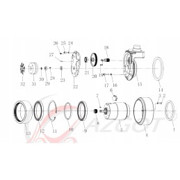 Gear shaft drive cbd15 jc1 electric trolley