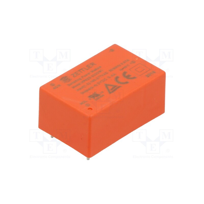 1 pcs x ZETTLER - HP02S0500WI - Converter: AC/DC, 2W, 85÷305VAC, Usup: 100÷430VDC, Uout: 5VDC, OUT: 1