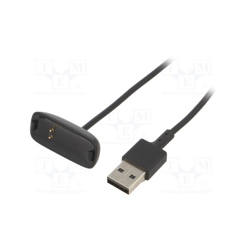 1 pcs x AKYGA - AK-SW-31 - Cable: for smartwatch charging, 1m, black, 1A