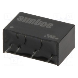 1 pcs x AIMTEC - AM1A-2412SZ - Converter: DC/DC, 1W, Uin: 18÷36V, Uout: 12VDC, Iout: 83mA, SIP6, THT