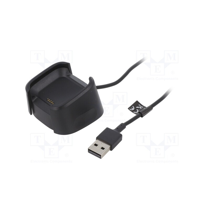 1 pcs x AKYGA - AK-SW-25 - Cable: for smartwatch charging, 1m, black, 1A