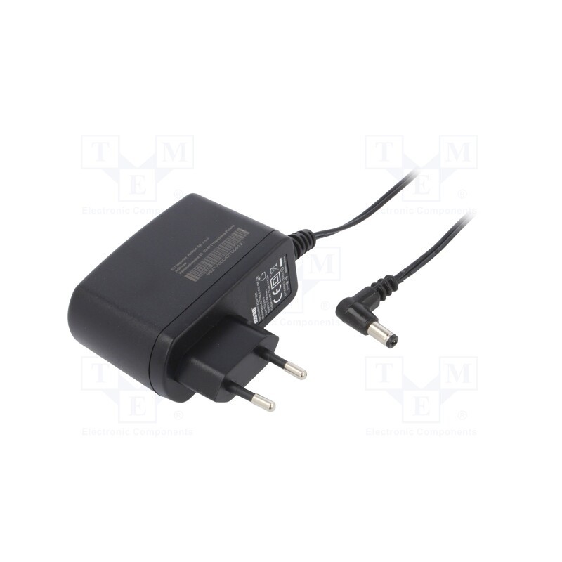 1 pcs x MOSO - MSA-C1200CS12.0-18F-DE-2155-L - Power supply: switched-mode, plug, 12VDC, 1.25A, 15W, Plug: EU