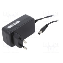 1 pcs x POS - POSC12150A-H - Power supply: switched-mode, plug, 12VDC, 1.5A, 18W, Plug: EU, 85%