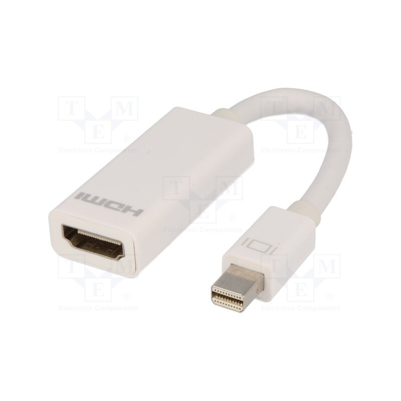 1 pcs x DIGITUS - AK-340404-001-W - Adapter, HDMI socket,mini DisplayPort plug, 0.15m, white