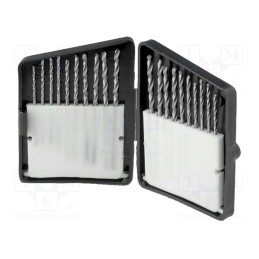 1 set x DONAU ELEKTRONIK - HSS 225 - Drill set, for metal, high speed steel stal szybkotnąca HSS
