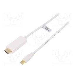 1 pcs x LOGILINK - CV0122 - Cable, DisplayPort 1.2, HDMI plug,mini DisplayPort plug, 1m
