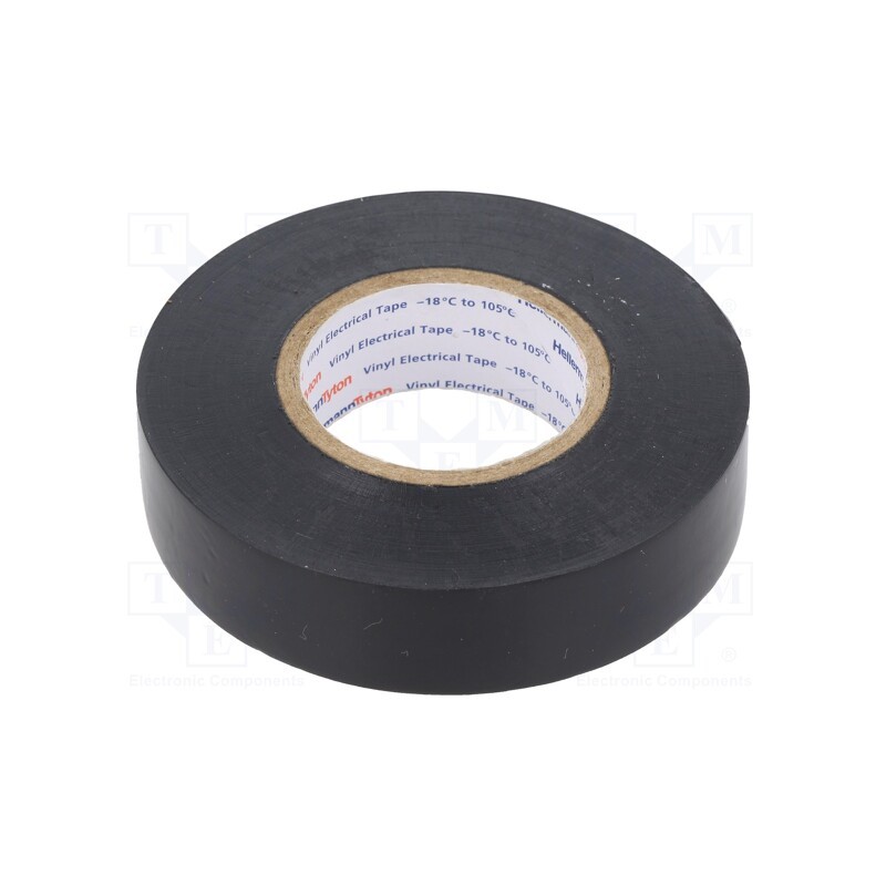 1 rol x HELLERMANNTYTON - 710-10601 HELATAPE FLEX 1000+ - Tape: electrical insulating, W: 19mm, L: 20m, Thk: 0.18mm, black