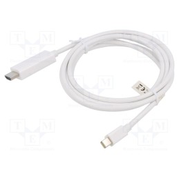 1 pcs x DIGITUS - AK-340304-020-W - Cable, DisplayPort 1.2,HDMI 2.0, 2m, white