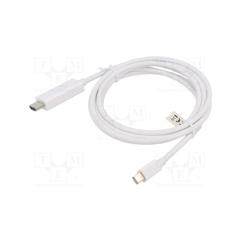 1 pcs x DIGITUS - AK-340304-020-W - Cable, DisplayPort 1.2,HDMI 2.0, 2m, white