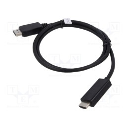 1 pcs x DIGITUS - AK-340303-010-S - Cable, DisplayPort 1.2, DisplayPort plug,both sides, 1m, black