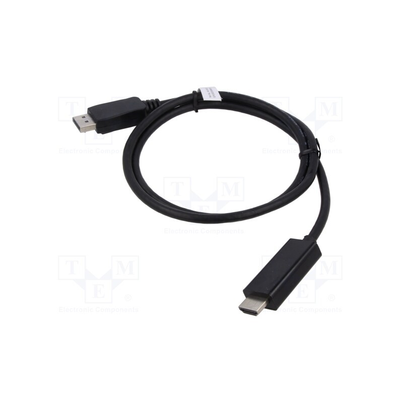 1 pcs x DIGITUS - AK-340303-010-S - Cable, DisplayPort 1.2, DisplayPort plug,both sides, 1m, black