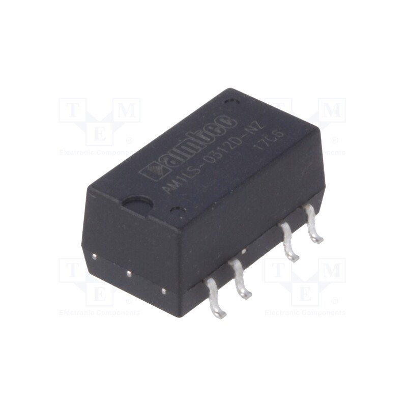 1 pcs x AIMTEC - AM1LS-0312D-NZ - Converter: DC/DC, 1W, Uin: 2.97÷3.63V, Uout: 12VDC, Uout2: -12VDC