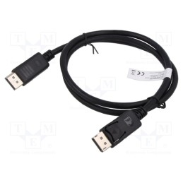 1 pcs x DIGITUS - AK-340106-050-S - Cable, DisplayPort 1.4, DisplayPort plug,both sides, 5m, black