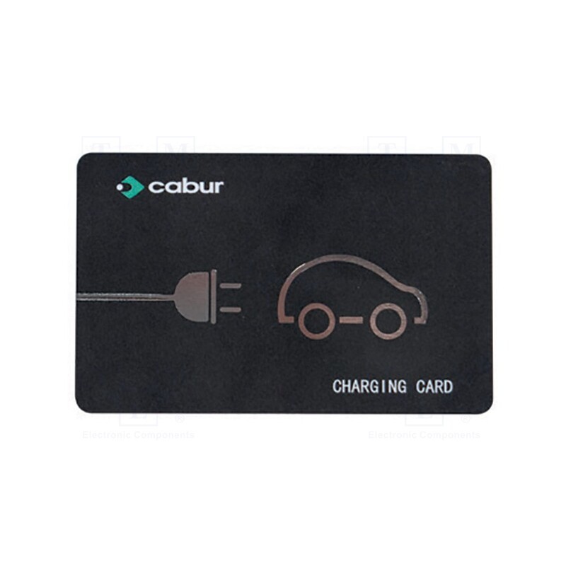 1 pcs x CABUR - EVRFIDCARD - Charging electric cars, EVPLUS22C,EVPLUS22S,EVPLUS7C,EVPLUS7S