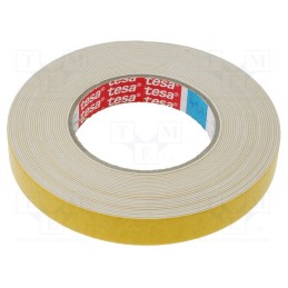 1 rol x TESA - 04952-00002-00 - Tape: fixing, W: 19mm, L: 5m, Thk: 1150um, double-sided, acrylic, 200%