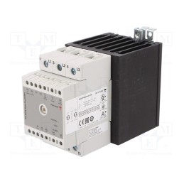 1 pcs x CARLO GAVAZZI - RGC2P60V40C1DM - Relay: solid state, 40A, Uswitch: 180÷660VAC, 3-phase, Series: RGC2
