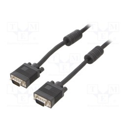 1 pcs x GEMBIRD - CC-PPVGA-20M-B - Cable, D-Sub 15pin HD plug,both sides, black, 20m