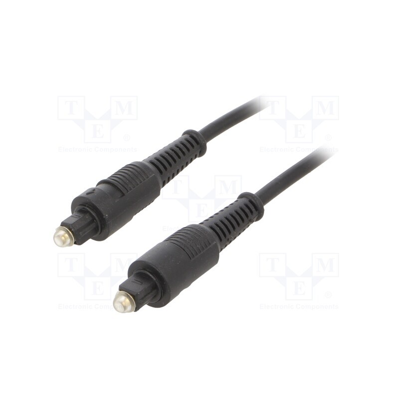1 pcs x GEMBIRD - CC-OPT-1M - Cable, Toslink plug,both sides, 1m, black, Øcable: 5mm