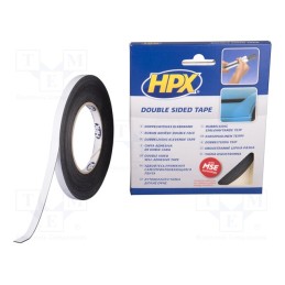 1 rol x HPX - ZC03 - Tape: fixing, W: 9mm, L: 10m, Thk: 1050um, double-sided, acrylic